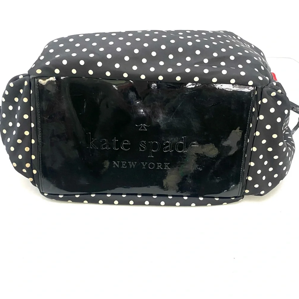Kate Spade Women’s Black w/White Polka Dot Watson Lane Stevie Baby Bag